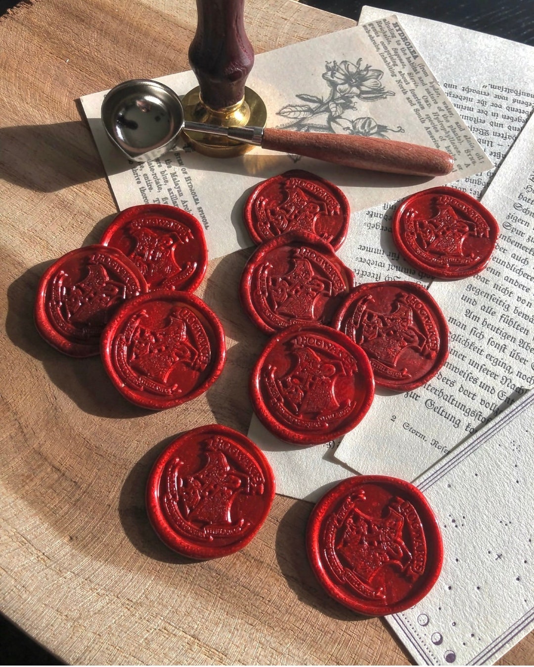 5 Harry Potter Hogwarts Letter Seals/wax Seals Etsy