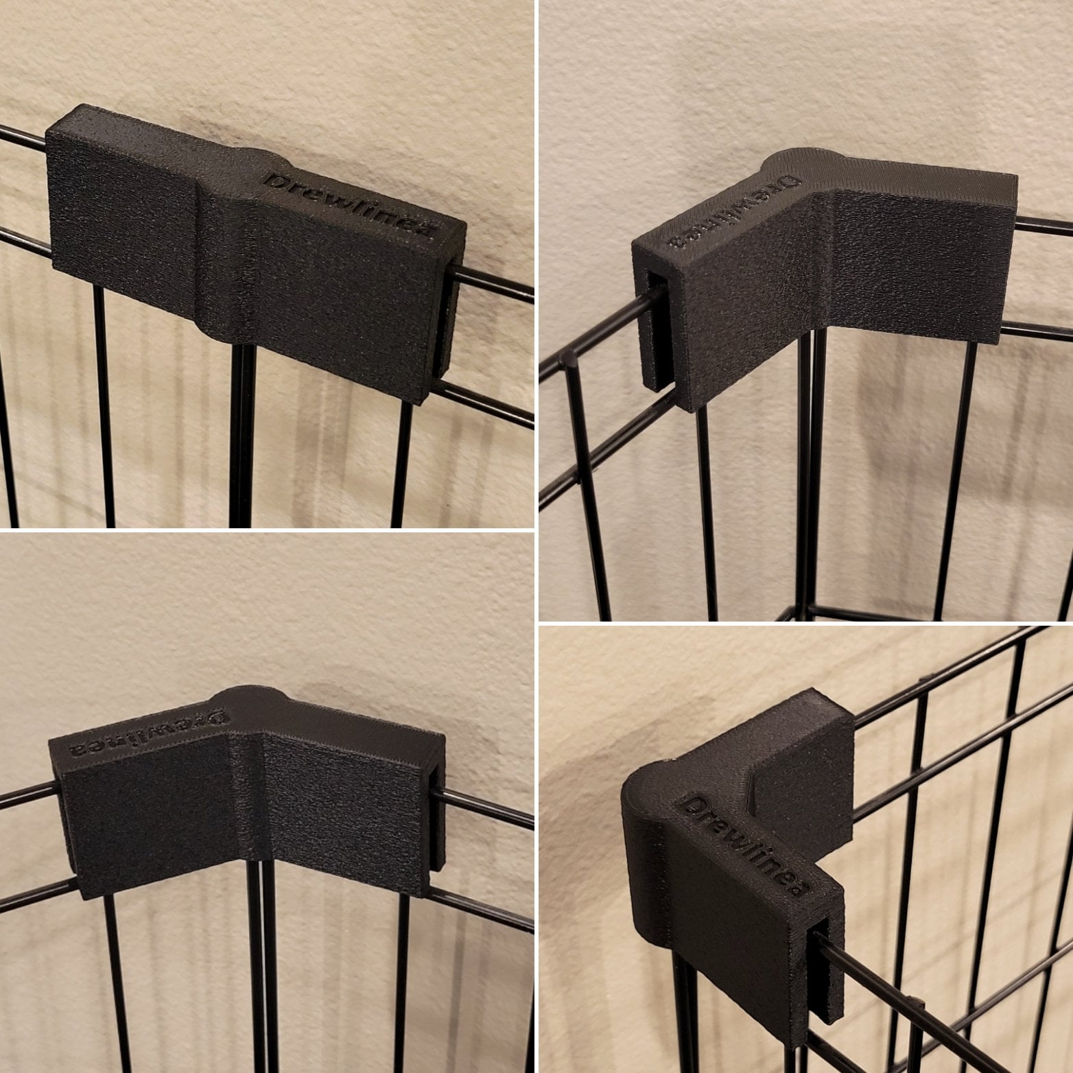 2 Brackets custom Package for Wire Metal Pet Dog Puppy Bunny Exercise