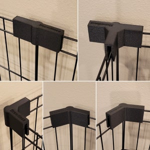 8 Brackets (Custom Package) for Wire Metal Pet Exercise Playpen Dog Puppy Bunny ExPen Kennel Clamp Holder Accessory 3D Printed Home Utility