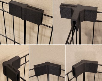 8 Brackets (Custom Package) for Wire Metal Pet Exercise Playpen Dog Puppy Bunny ExPen Kennel Clamp Holder Accessory 3D Printed Home Utility