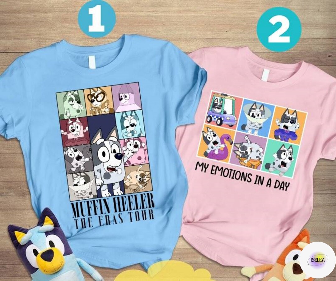 Muffin the Eras Tour Shirt Bluey Muffin Shirt My Emotions in A Day