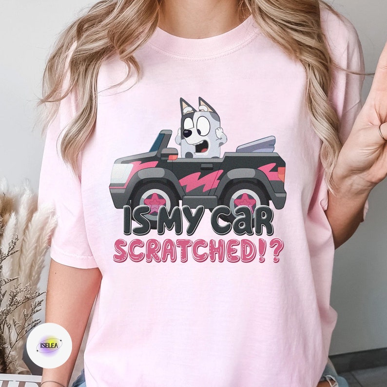 Bluey Muffin Sweatshirt Muffin is My Car Scratched Shirt Bluey Kids Muffin Tshirt Bluey and