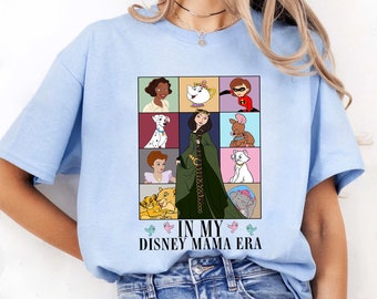 In My Disneyland Mama Era Cartoon Characters Shirt | Retro Mama Family Trip 2024 | Disneyland Mama For Mothers Day | Family Vacation Shirt