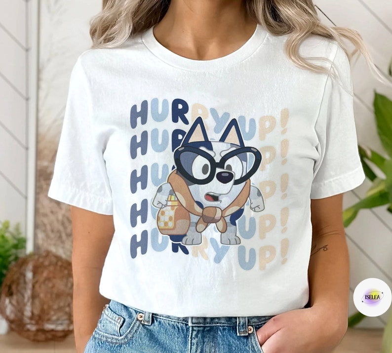 Bluey Muffin Heeler Sweatshirt, Bluey Hurry up Meme Tshirt, Funny Gift ...