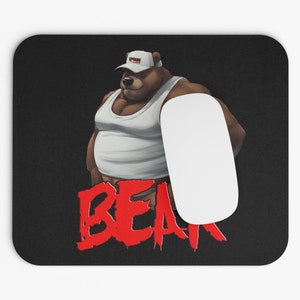 Gay Bears Chubby Bear Mouse Pad (Rectangle) Fat Men Big Guys