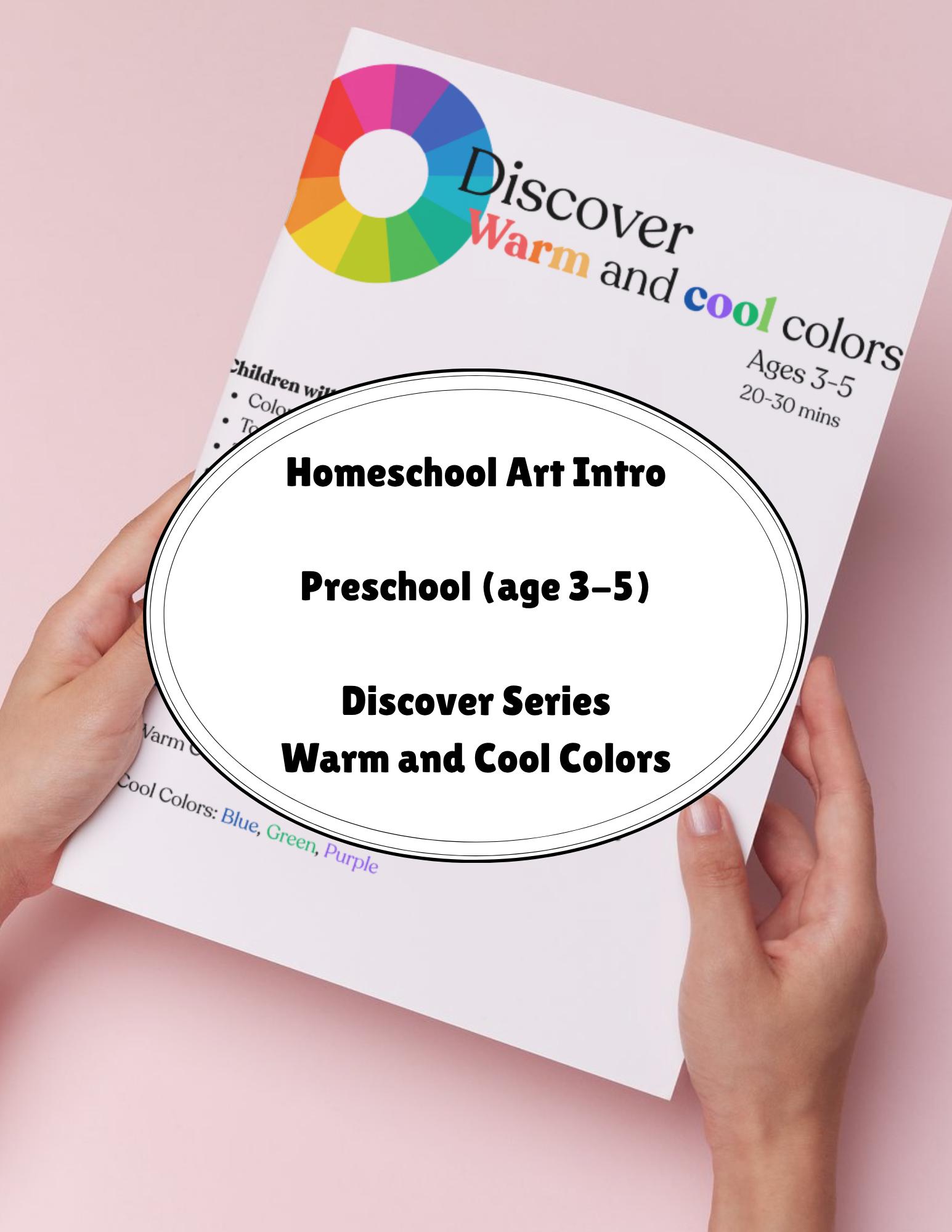 Warm and Cool Colors Art Lesson for Kids Ages 3–6, Homeschool Art ...