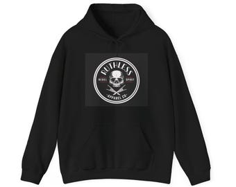 Skull Hoodie, Gothic Sweater, Edgy Pullover, Streetwear Jumper, Unisex Sweatshirt