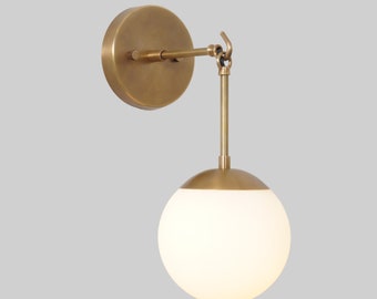 Single Light Bulb Brass Sputnik Wall Sconce Light Fixture. Beside Wall Sconce