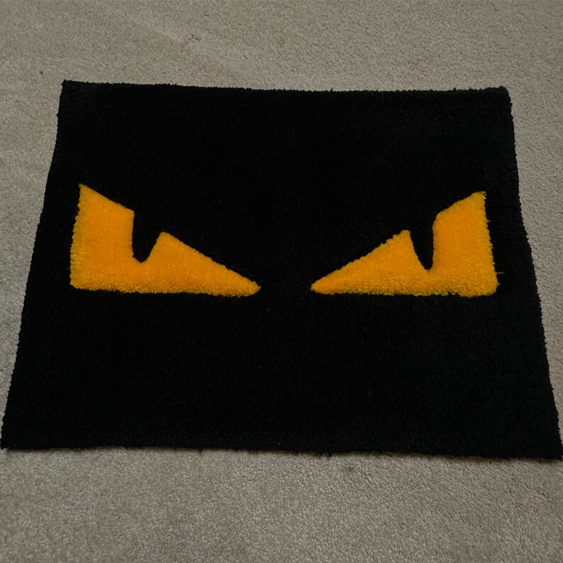 Custom Handmade Fendi Eyes Rug - Etsy