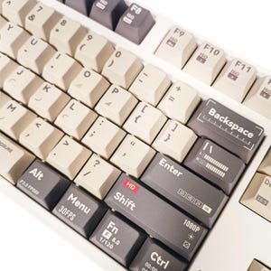 Camera PBT Keycaps Set, 144 keys Profile Cherry For Mechanical Keyboard, Personalized Gift, Cool Gaming Keycaps
