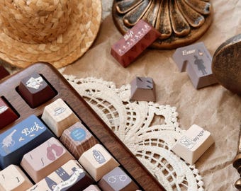 Dinner with Detective Keycap Set: 144 Keys PBT Cherry Profile