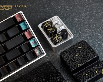 Rock Color Series Artisan Keycap for Cherry MX Mechanical Gaming Keyboards, Personalized Gift, Set of 4
