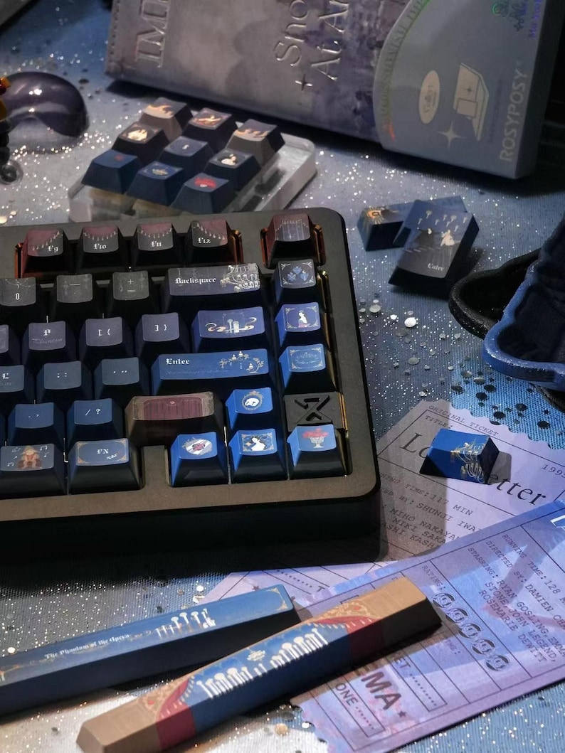 Phantom of the Opera Keycap Set: PBT Dye-sub Mechanical Keyboard - 142 ...