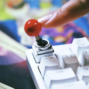 Spersonalizowany Joystick Artisan Keycap do mechanicznych klawiatur do gier Cherry MX, prezent dla niego, prezent dla niej, gniazdo krzyżowe