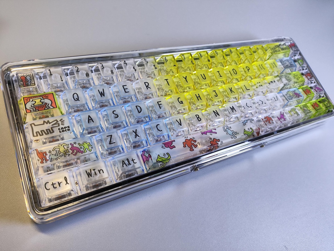Keith Haring Graffiti Keycap Set, PC, Cherry Profile, 123 Keys - Etsy