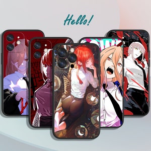 Silicone Cover Case Anime Manga Chainsaw Man Denji Power Makima Devil Waifu  Cute