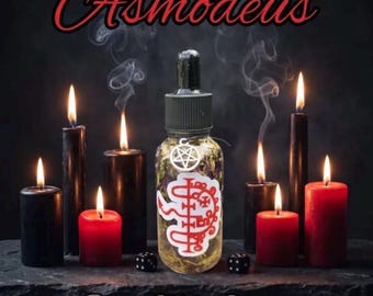 Asmodeus Ritual Oil, Asmoday Devotional Oil, Asmodeus Anointing Oil