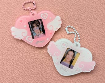 Flying Heart Acrylic ID Card Holder