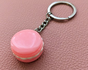 Pink Macaron Keychain