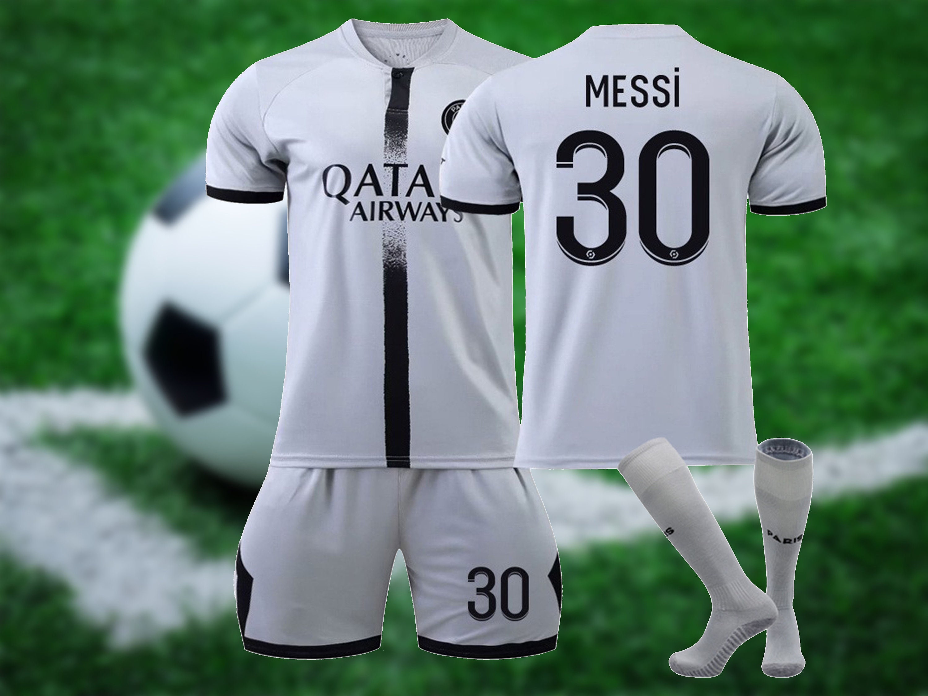 Lionel Messi Argentina National Team 2022-23 Qatar Home Jersey - Mik Shop