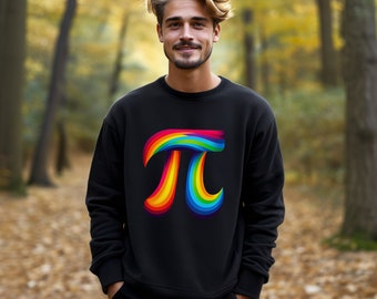 Pi symbol rainbow, Unisex Heavy Blend™ Crewneck Sweatshirt