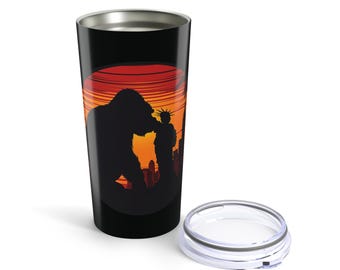 キングコングのフィギュア付きエンパイア・ステート・ビルのレプリカ