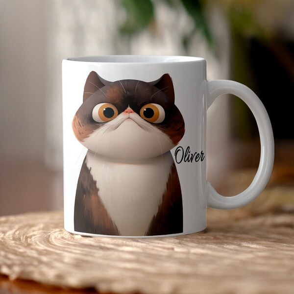 Customised Exotic Shorthair Cat Mug, Personalised Exotic Shorthair Cat Mug, Cat Gifts, Exotic Shorthair Cat Gifts, Cat Lover Gifts