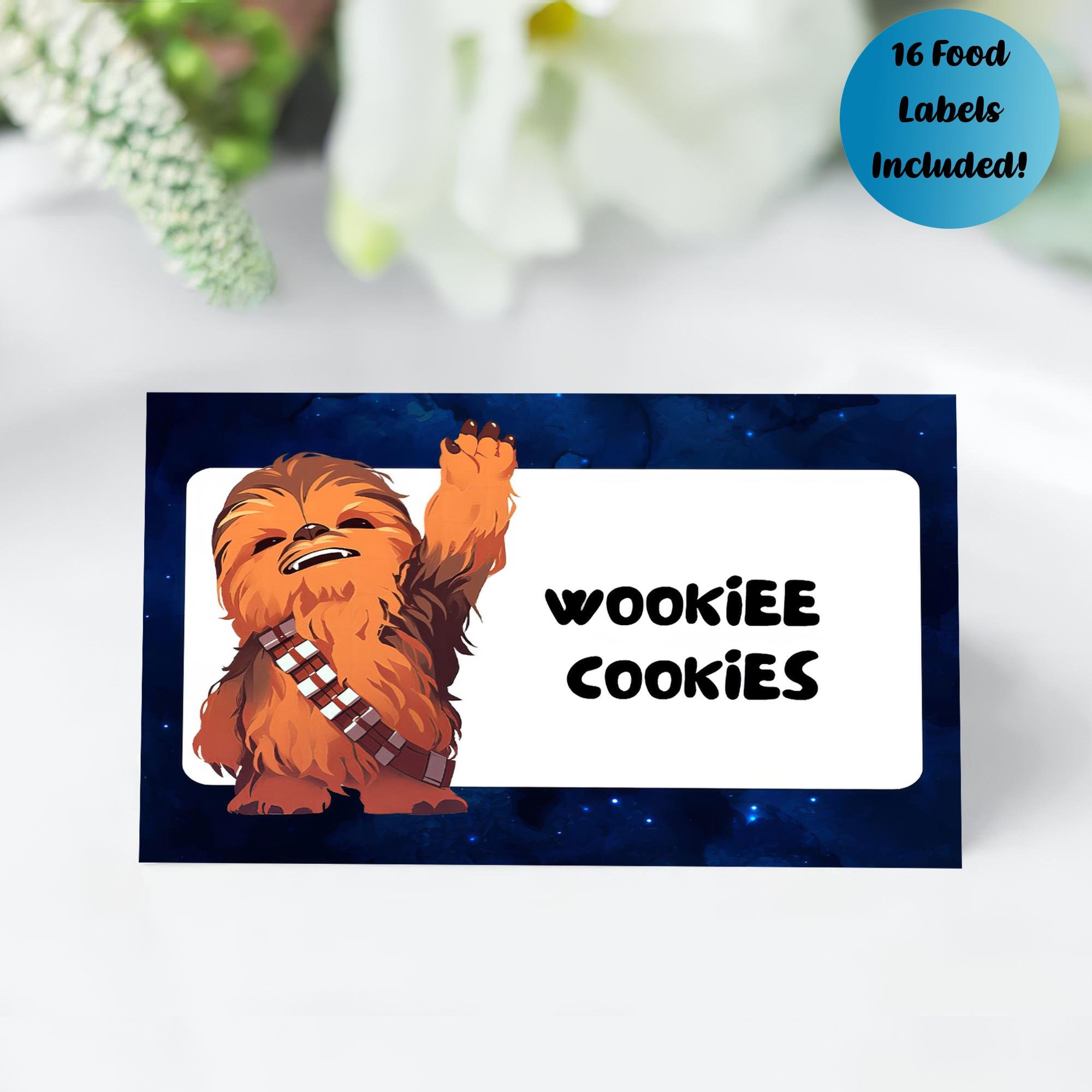 16 Editable and Printable Star Wars food Labels Template, Star Wars Party decoration, Star Wars Theme Party Food Tent, SW1