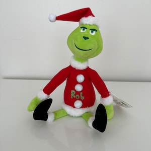 Grinch doll plush personalised