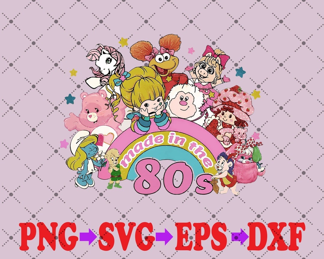 Made in the 80s PNG Svg Dxf Retro Character Cartoon Png - Etsy
