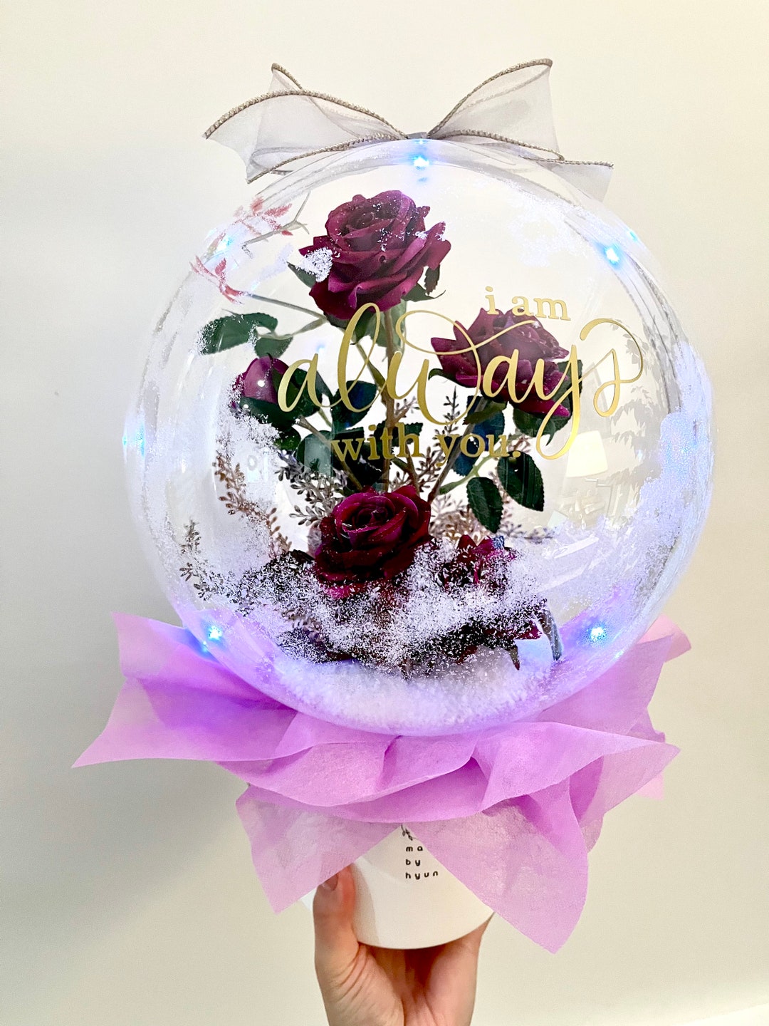 Balloon Flower, Birthday Gift, Personalized Gift, Anniversary Gift