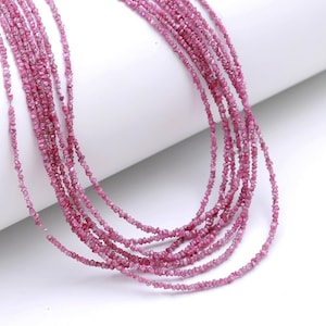 Pink Diamond Bead AAA+ Pink Rough Diamond Uncut Bead 2 - 3 mm 100% Natural Top Quality Pink Diamond Uncut Bead Personalized Jewelry