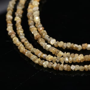 Yellow Diamond Bead 2 - 2.5 mm Uncut Light Green Diamond Nuggets 100% Natural Top Quality Raw Rough Diamond Beads Personalized Jewelry