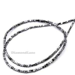 Black Diamond Bead Cube AAA+ Uitstekende kwaliteit Black Diamond Cube 1,5 - 2,5 mm gefacetteerde doosvorm diamanten kraal Gepersonaliseerde sieraden