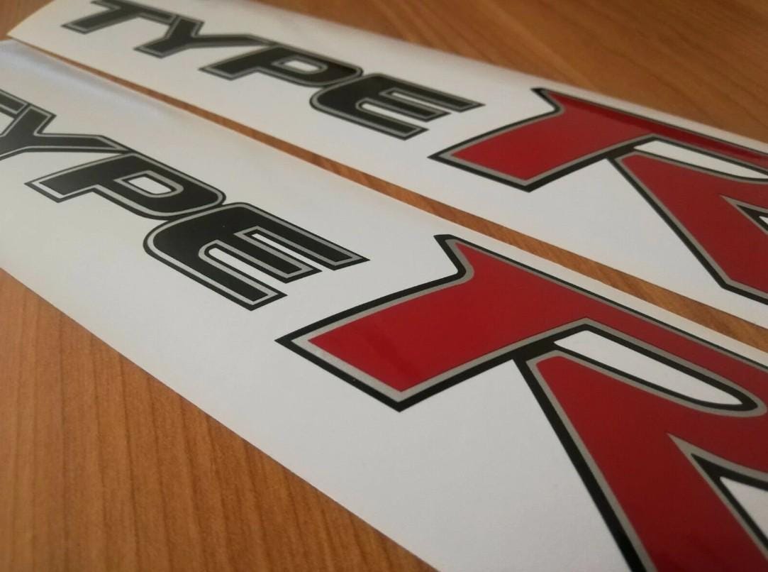 Not Type R Sticker Aftermarket Sticker - Fits Type R FK2 FN2 FD2 Civic K20 (black) - Decal ...