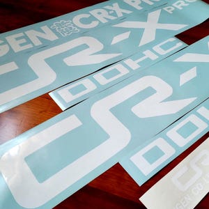 CRX Sticker Mugen kit - 84-87 - DOHC Pgmfi Decal - Fits Civic Crx