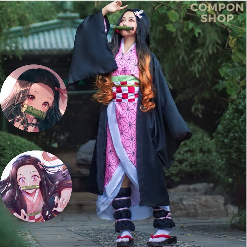 Demon Slayer Nezuko Cosplay Costume Kimetsu No Yaiba Kamado Etsy Canada Il 794xN.5337487245 Bj1i