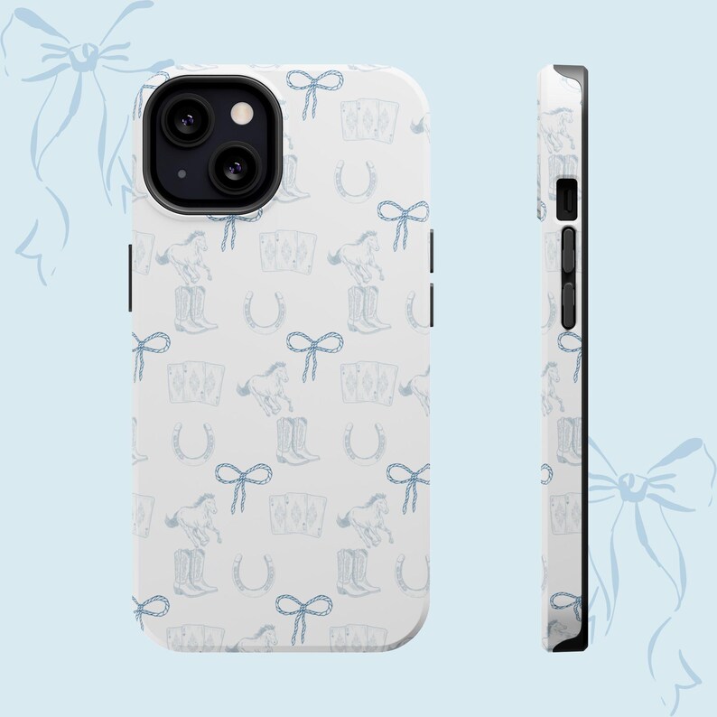 Western Mag Safe Phone Cases, Country Phone Case, Farmhouse Decor, Gift for Equestrians, Unique Cowgirl Style, Durable Phone Protection image 2