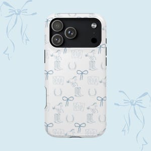 Western Mag Safe Phone Cases, Country Phone Case, Farmhouse Decor, Gift for Equestrians, Unique Cowgirl Style, Durable Phone Protection image 1