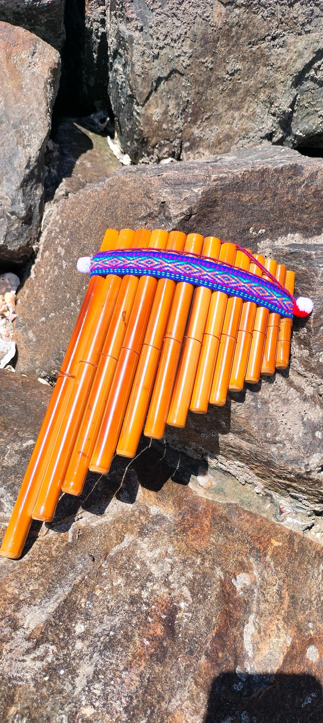 Genuine Pan Flute From the Andes. Made in Peru. Etsy