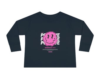 Positive, Smile T-Shirt - Toddler Long Sleeve Tee