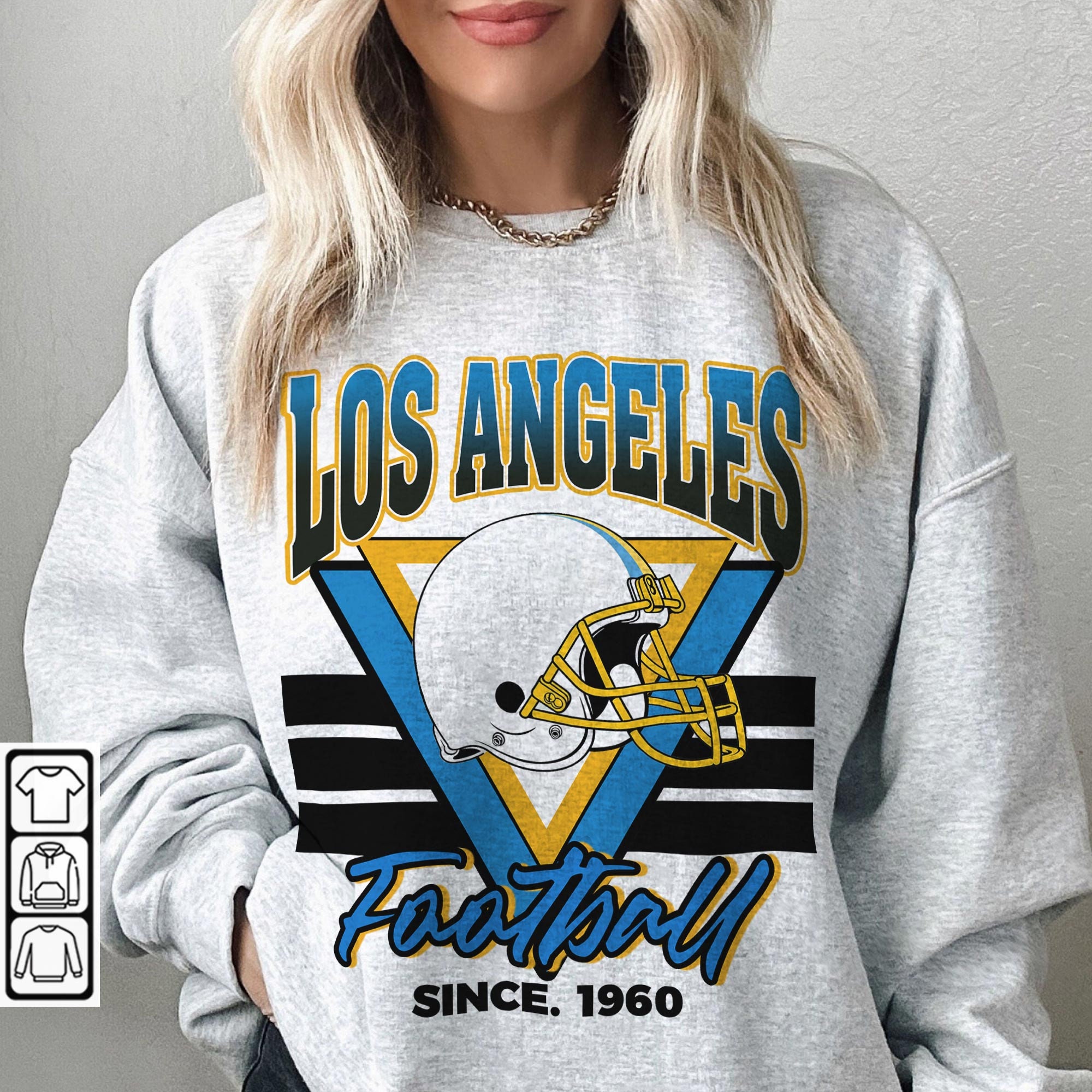 L.A Kings Crewneck 1994 Vintage Style T Shirt Hoodie Sweatshirt Full Size  Full Color - Bluefink