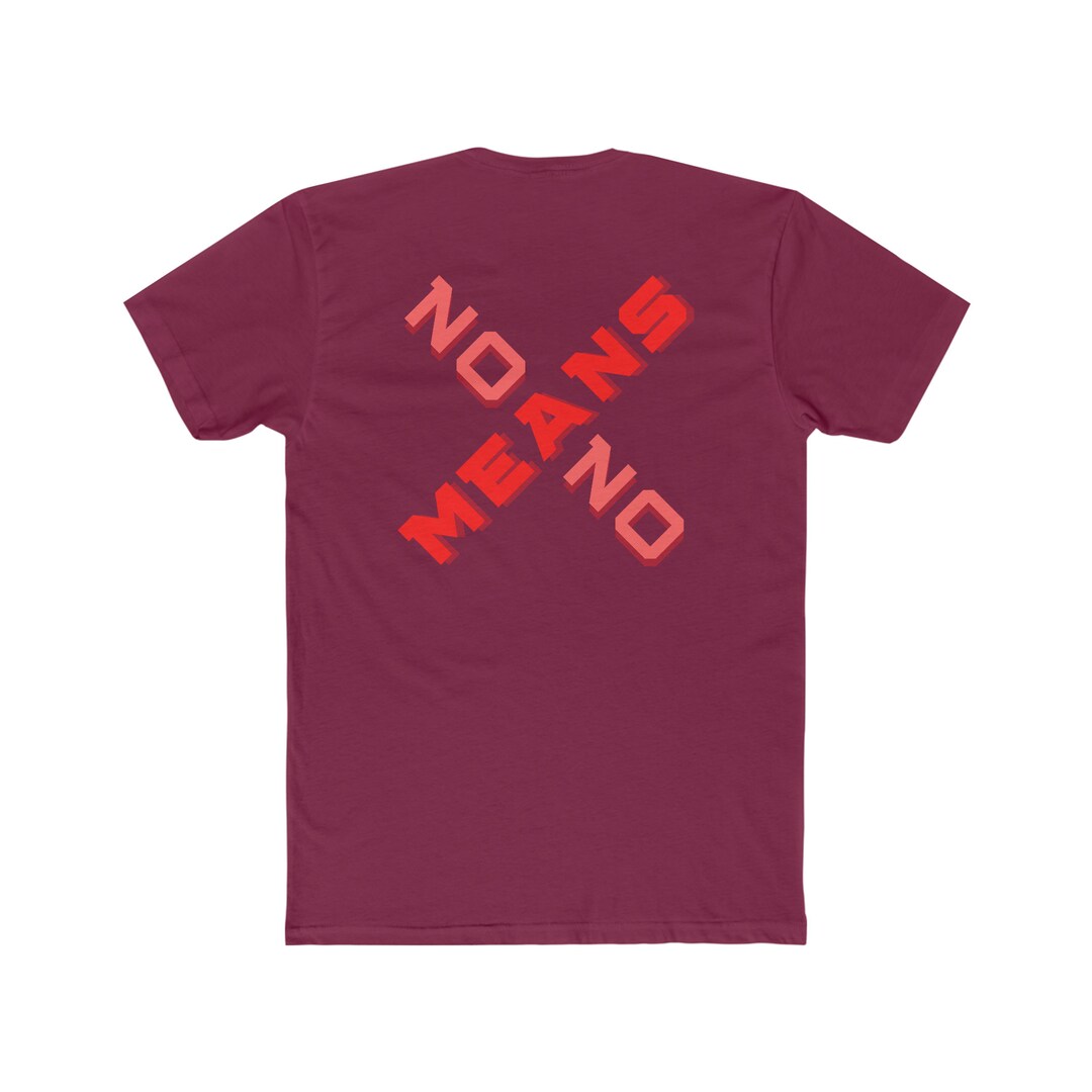No Means No - Red - Etsy