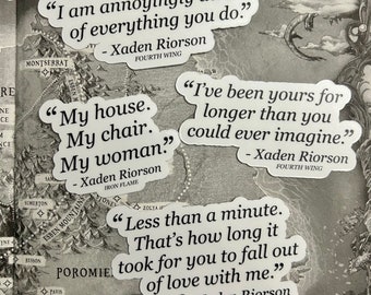 Xaden Riorson Quote Stickers