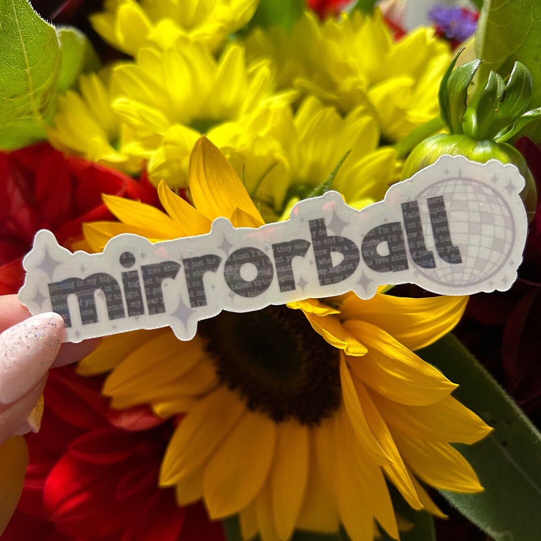 Mirrorball Quote Taylor Swift Sticker Etsy UK