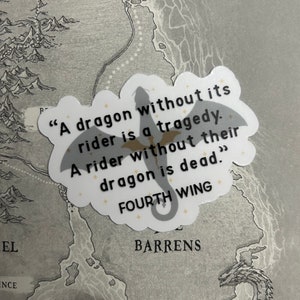 Fourth Wing Quote Sticker