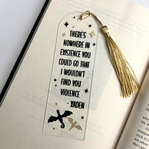 Fourth Wing Xaden Acrylic Bookmark