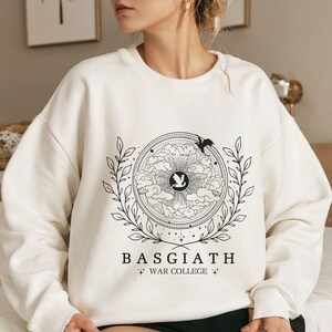 Basgiath War College Sweatshirt, Fourth Wing Sweatshirt, Dragon Shirt, Gift for Booklover, Gift for Bookworm, Bookish Gifts, Literature Gift