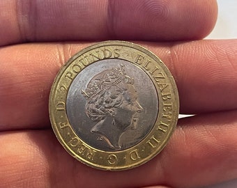 Double Sided Coin 2 pound version  - Two Pound Coin with Heads on both sides - same sided coin - Toss Winner - Made from Circulated Coins