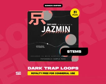 Dark Trap Loops "JAZMIN" (Libre de regalías para uso comercial / Descarga de música digital)